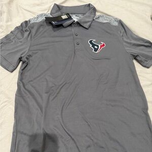 Fanatics Charcoal Polo Shirt TEXANS